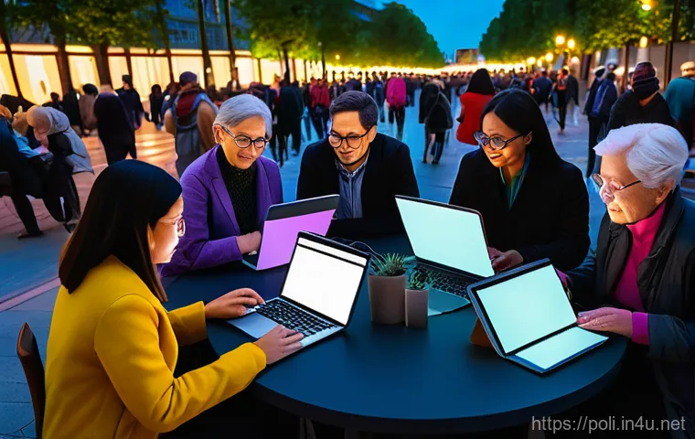 정치이론 - **Prompt:** A diverse group of classical philosophers, resembling figures like Aristotle and Plato, ... 정치이론 - **Prompt:** A diverse group of classical philosophers, resembling figures like Aristotle and Plato, ...